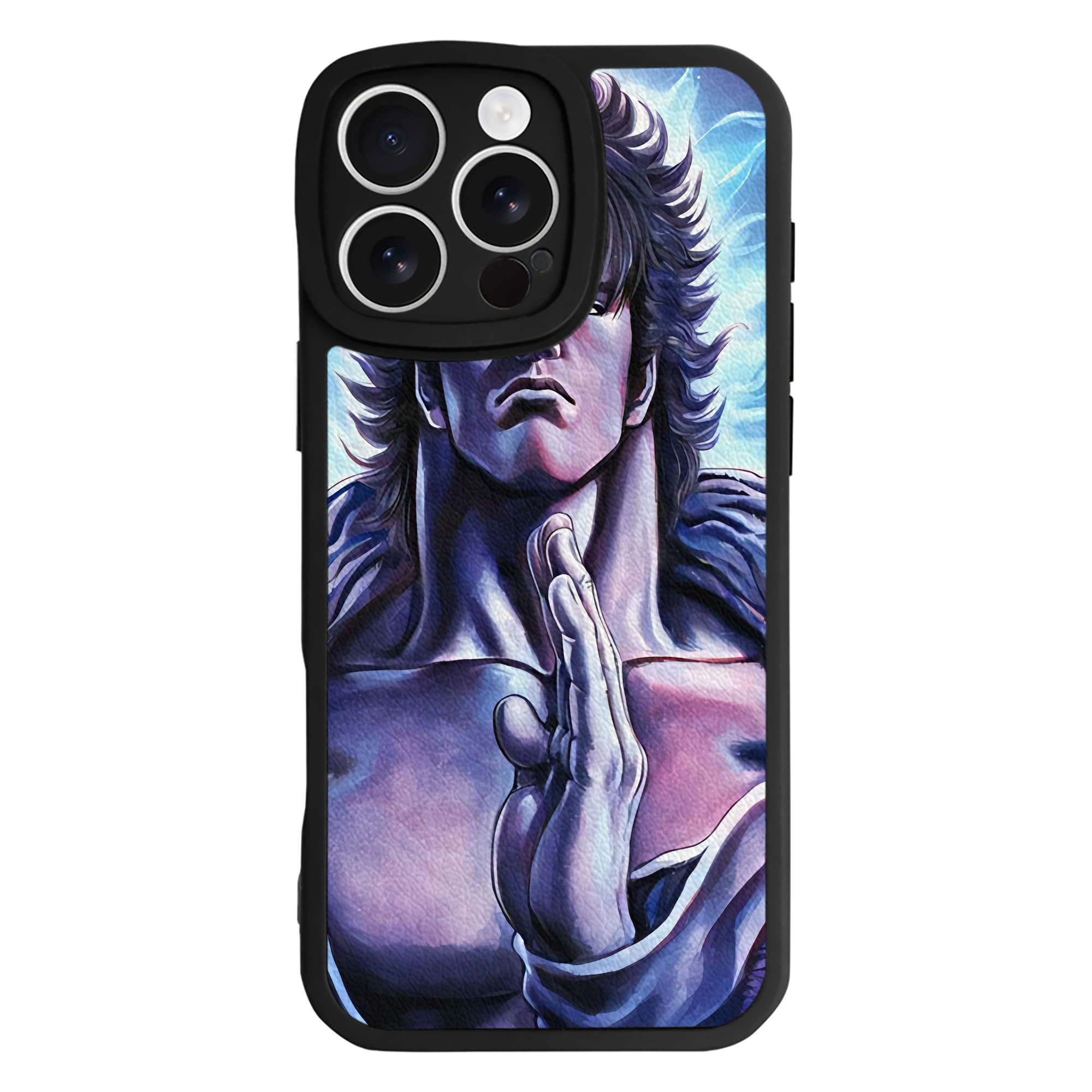 （画像用） 北斗の拳 Fist of the North Star 【iPhone 16シリーズ対応】シリコンスマホケース（レザー調） 材質：シリコン